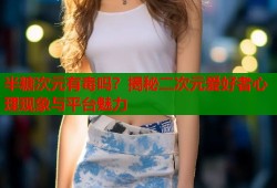 半糖次元有毒吗？揭秘二次元爱好者心理现象与平台魅力