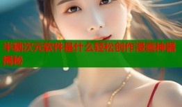 半糖次元软件是什么轻松创作漫画神器揭秘