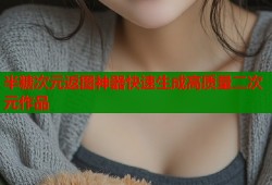 半糖次元返图神器快速生成高质量二次元作品
