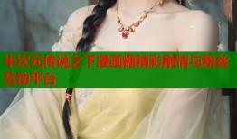 半次元传说之下漫画糖精彩剧情与粉丝互动平台