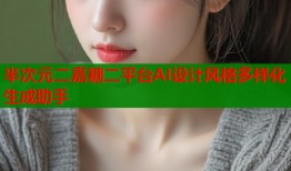 半次元二嘉糖二平台AI设计风格多样化生成助手