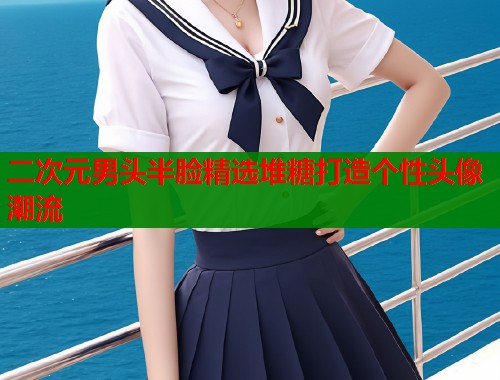 二次元男头半脸精选堆糖打造个性头像潮流