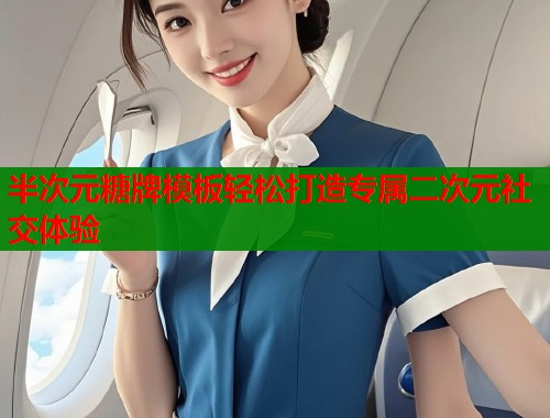 半次元糖牌模板轻松打造专属二次元社交体验