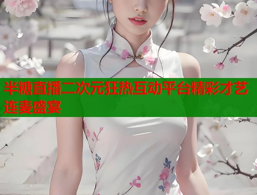 半糖直播二次元狂热互动平台精彩才艺连麦盛宴