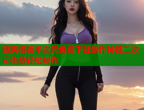 糖牌模板半次元免费下载创作神器二次元作品轻松制作